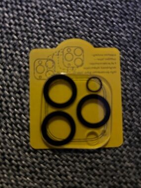 Black Camera Lens Ring Protectors for Smartphone Cameras